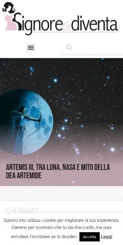 Anteprima del sito signoresidiventa.com/homepage, media di Italia per articoli sponsorizzati