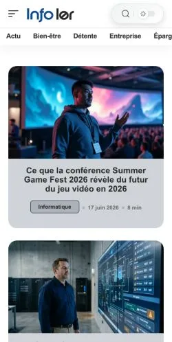 スポンサード記事向けのフランスメディア、Info LERのサイトプレビュー