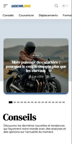 スポンサード記事向けのフランスメディア、WD Carのサイトプレビュー