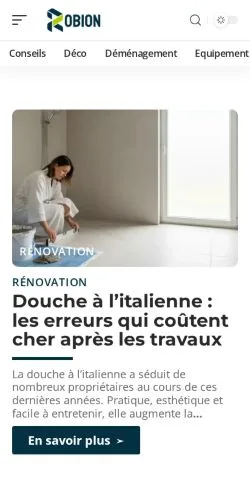Preview of the Robion Habitat & Jardin website, a media outlet in France for sponsored articles