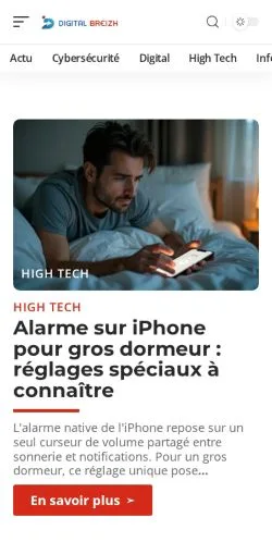 Anteprima del sito Digital Breizh, media di Francia per articoli sponsorizzati