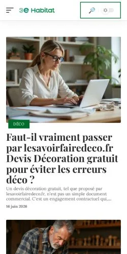 Anteprima del sito 3e Habitat, media di Francia per articoli sponsorizzati
