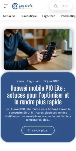 Anteprima del sito Les Clefs Du Net, media di Francia per articoli sponsorizzati