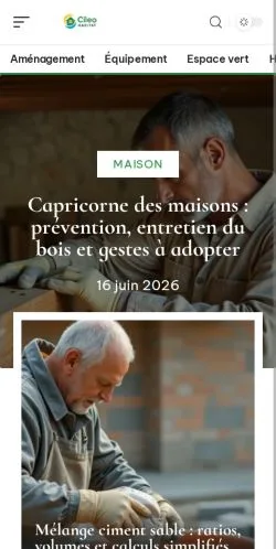 Anteprima del sito Cileo Habitat, media di Francia per articoli sponsorizzati