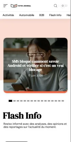 Anteprima del sito Votre Journal, media di Francia per articoli sponsorizzati