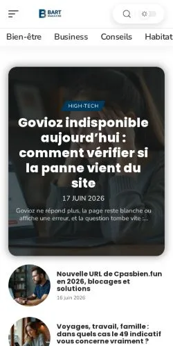 スポンサード記事向けのフランスメディア、Bart Magazineのサイトプレビュー