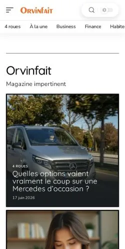 Anteprima del sito Orvinfait, media di Francia per articoli sponsorizzati