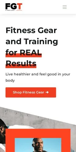 Anteprima del sito Fitness Gear And Training, media di Stati Uniti per articoli sponsorizzati