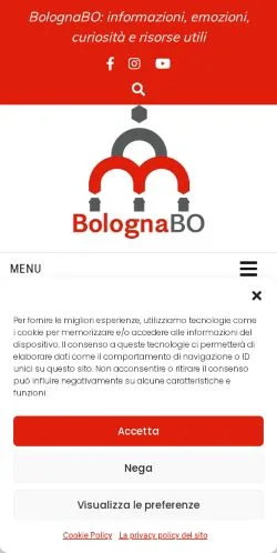 스폰서 기사용 이탈리아 매체 BolognaBO 사이트 미리보기