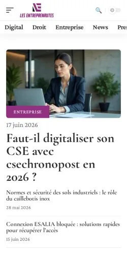 Anteprima del sito Les Entreprenautes, media di Francia per articoli sponsorizzati