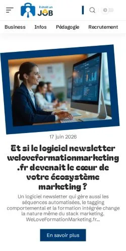 Pré-visualização do site Il Était Un Job, meio de França para artigos patrocinados