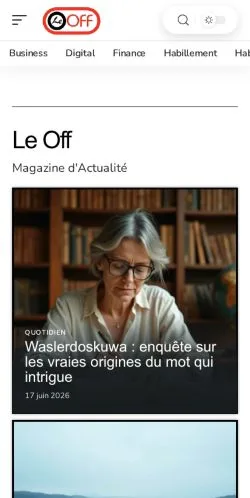 Anteprima del sito Le Off, media di Belgio per articoli sponsorizzati