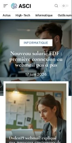 Anteprima del sito ASCI Tech, media di Francia per articoli sponsorizzati