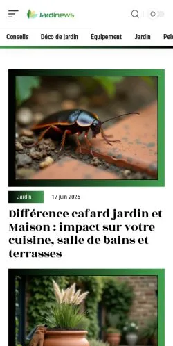 Anteprima del sito Jardinews, media di Francia per articoli sponsorizzati