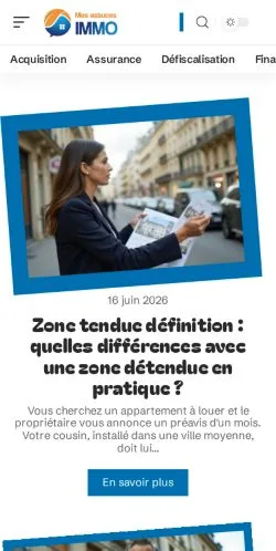 Anteprima del sito Mes Astuces Immo, media di Francia per articoli sponsorizzati