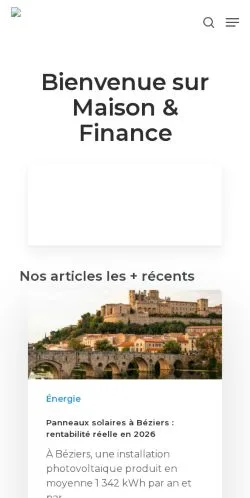 Anteprima del sito Maison&Finance, media di Francia per articoli sponsorizzati