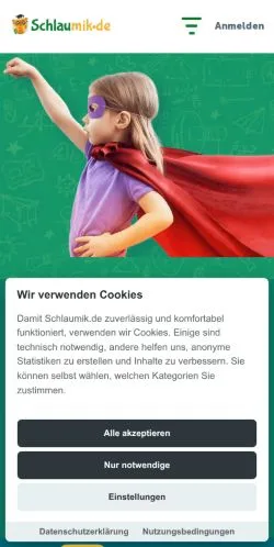 Anteprima del sito Schlaumik, media di Germania per articoli sponsorizzati