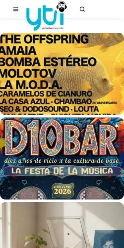 Vista previa del sitio Yo Tambien Soy Indie, medio de España para artículos patrocinados