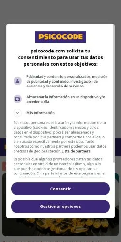 Sponsorlu makaleler için İspanya medyası Psicología y Desarrollo Personal sitesinin önizlemesi
