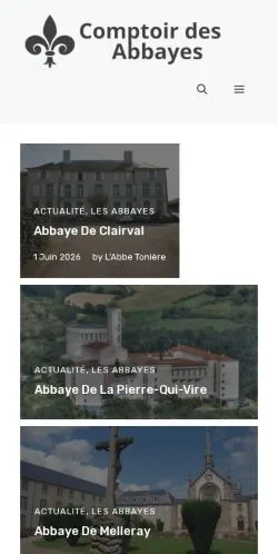 Anteprima del sito Comptoir Des Abbayes, media di Francia per articoli sponsorizzati