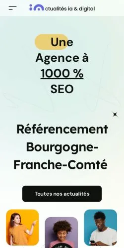 Anteprima del sito Référencement Bourgogne-Franche-Comté, media di Francia per articoli sponsorizzati