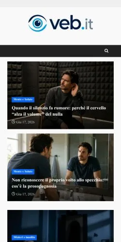 Forhåndsvisning av nettstedet Veb, medium fra Italia for sponsede artikler