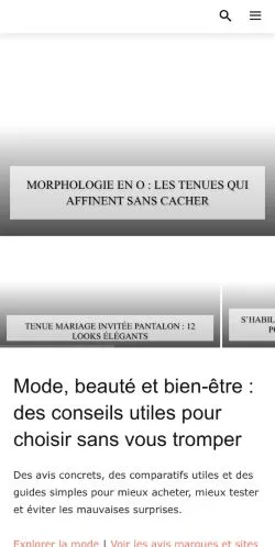 Sponsorlu makaleler için Fransa medyası La Mode C’est Vous sitesinin önizlemesi