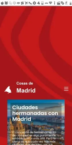 Anteprima del sito Cosas De Madrid, media di Spagna per articoli sponsorizzati