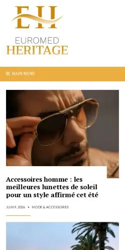 Anteprima del sito Euromed Heritage, media di Francia per articoli sponsorizzati