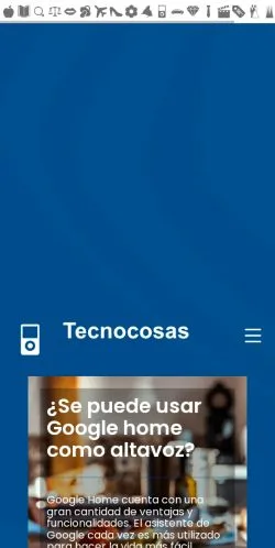 Anteprima del sito Tecnocosas, media di Spagna per articoli sponsorizzati