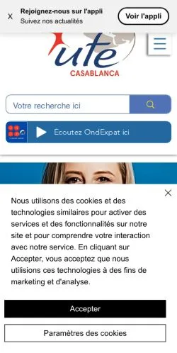 Anteprima del sito Ufecasablanca, media di Francia per articoli sponsorizzati