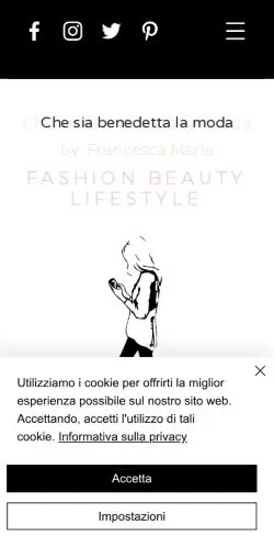Anteprima del sito Che Sia Benedetta La Moda, media di Italia per articoli sponsorizzati