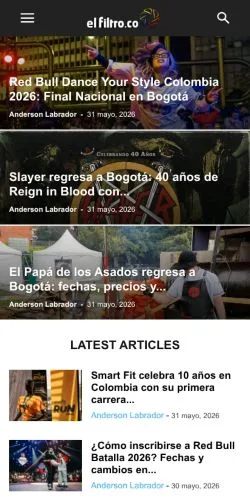 Anteprima del sito El Filtro, media di Spagna per articoli sponsorizzati