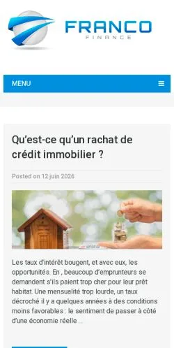 Anteprima del sito Franco Finance, media di Francia per articoli sponsorizzati