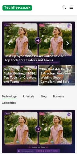 Förhandsvisning av webbplatsen Tech Flee, medium i Storbritannien för sponsrade artiklar