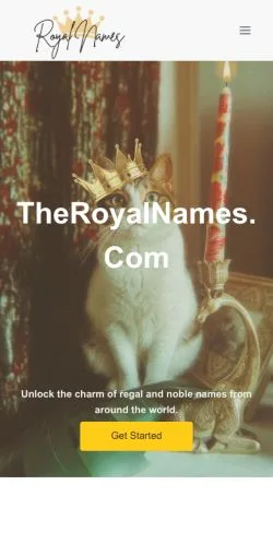 Anteprima del sito theroyalnames.com -, media di Stati Uniti per articoli sponsorizzati