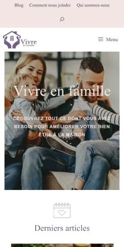 Podgląd witryny Vivre En Famille, medium z kraju Francja do artykułów sponsorowanych