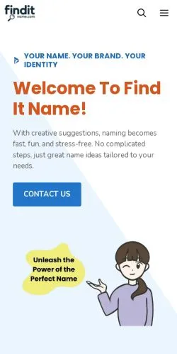 Forhåndsvisning av nettstedet Finditname, medium fra USA for sponsede artikler