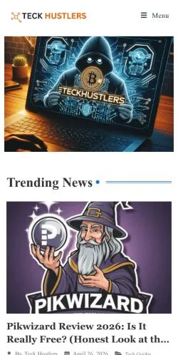 Anteprima del sito Teck Hustlers, media di Stati Uniti per articoli sponsorizzati