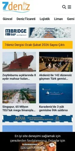 Podgląd witryny 7deniz Haber, medium z kraju Turcja do artykułów sponsorowanych