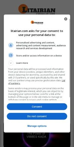 Anteprima del sito Litairian, media di Stati Uniti per articoli sponsorizzati