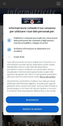 Anteprima del sito Informatrieste, media di Italia per articoli sponsorizzati
