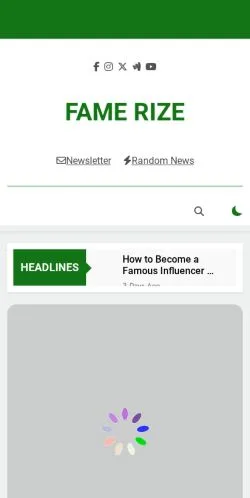 Podgląd witryny Famerize Profiles, medium z kraju Stany Zjednoczone do artykułów sponsorowanych