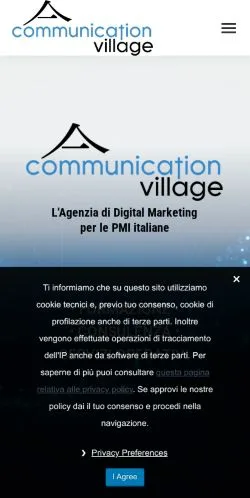 Anteprima del sito communicationvillage, media di Italia per articoli sponsorizzati