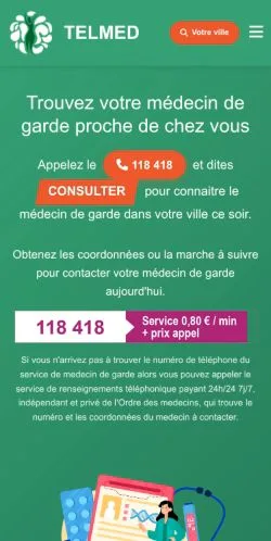 スポンサード記事向けのフランスメディア、TELMEDのサイトプレビュー