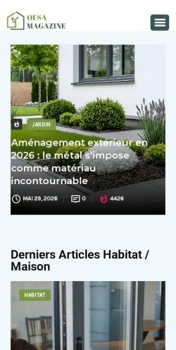 Forhåndsvisning av nettstedet OFSA Blog, medium fra Frankrike for sponsede artikler