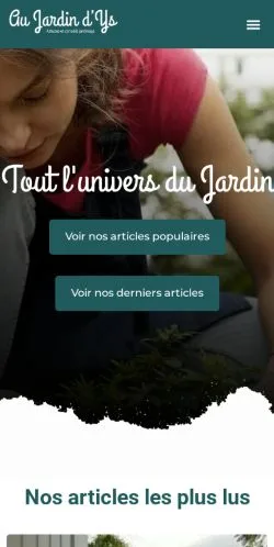 Anteprima del sito Au Jardin D'Ys, media di Francia per articoli sponsorizzati