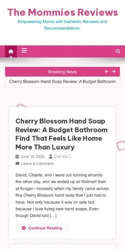 Anteprima del sito The Mommies Reviews, media di Stati Uniti per articoli sponsorizzati