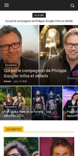 Anteprima del sito Francais News, media di Francia per articoli sponsorizzati