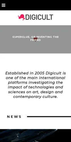 스폰서 기사용 이탈리아 매체 Digicult 사이트 미리보기